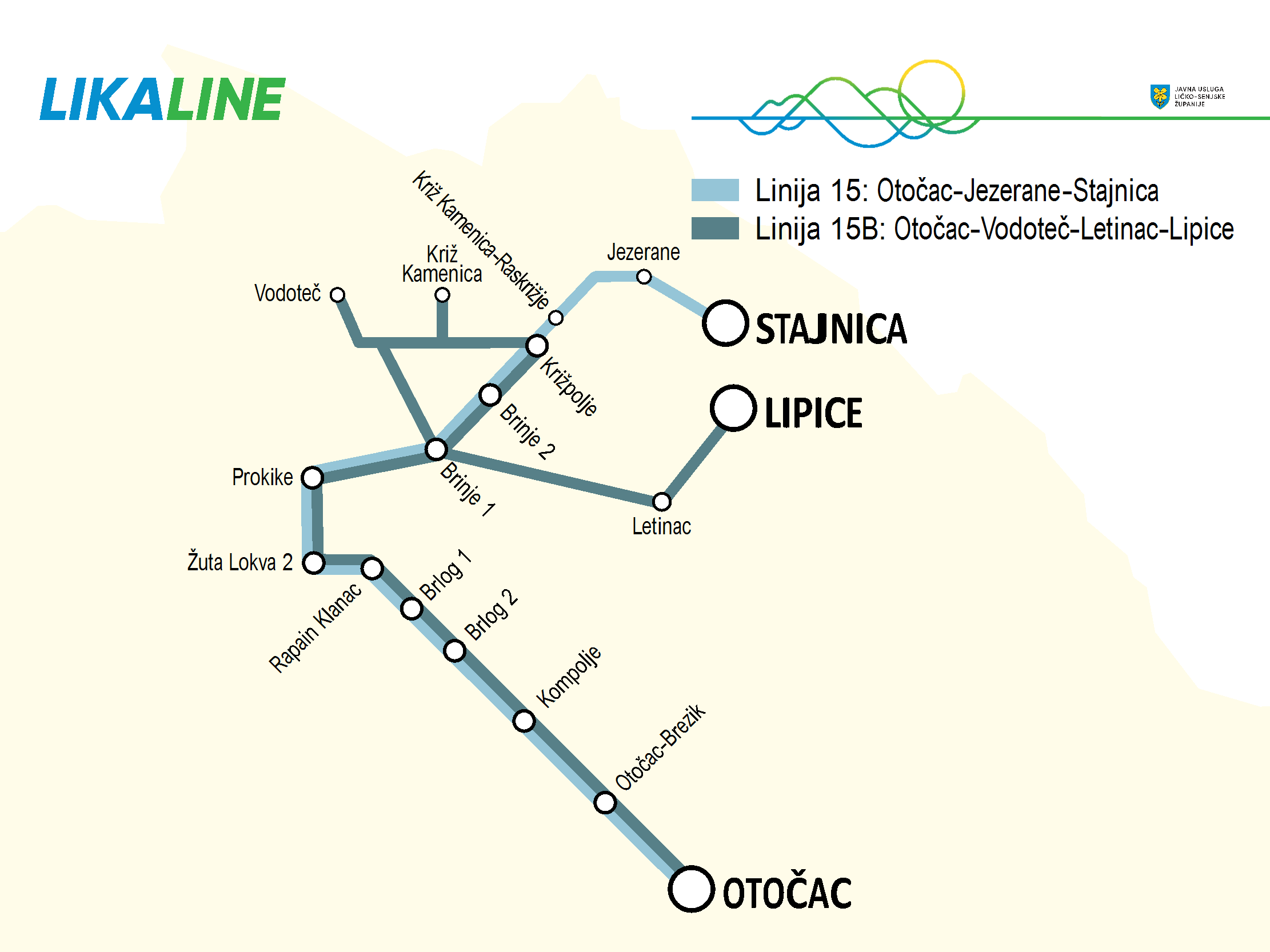 Otočac-Jezerane-Stajnica