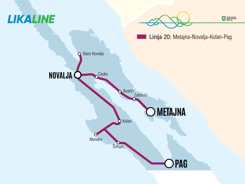 Metajna-Novalja-Kolan-Pag