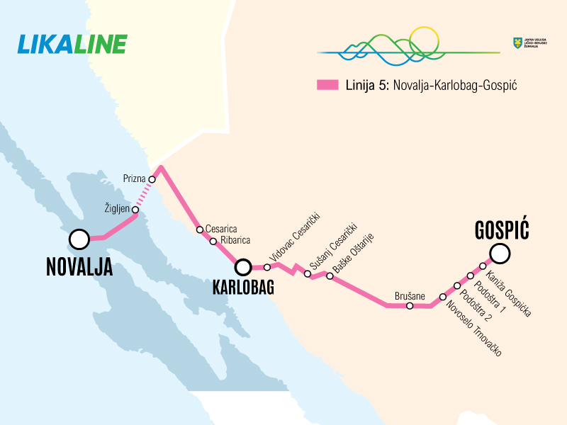 Novalja-Karlobag-Gospić