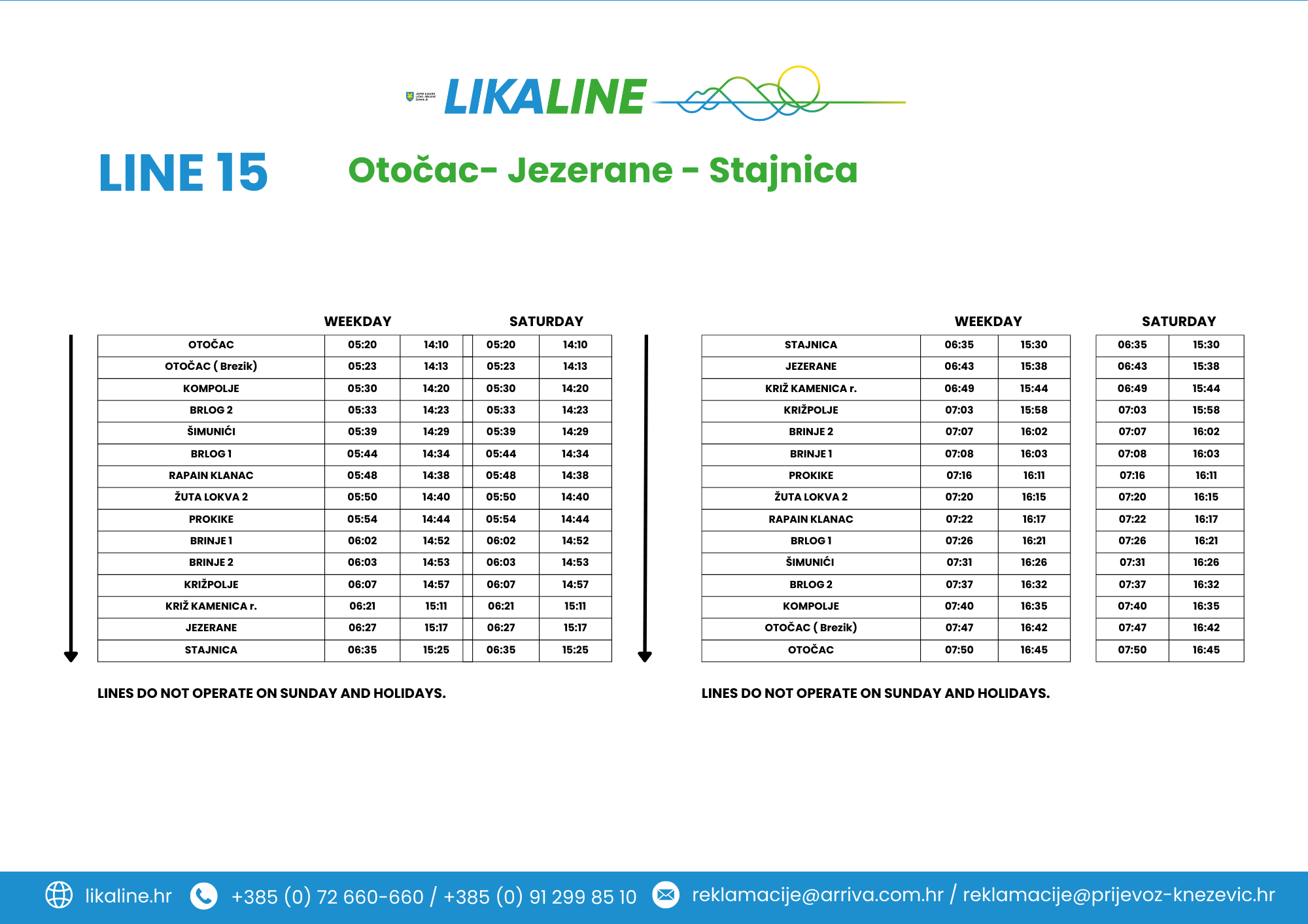 Otočac-Jezerane-Stajnica