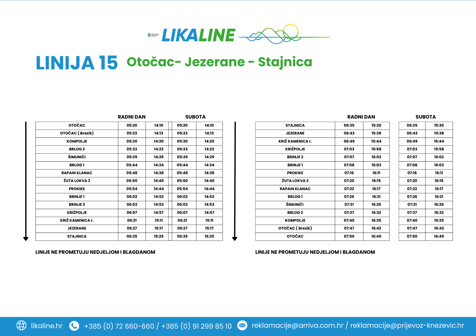 Otočac-Jezerane-Stajnica