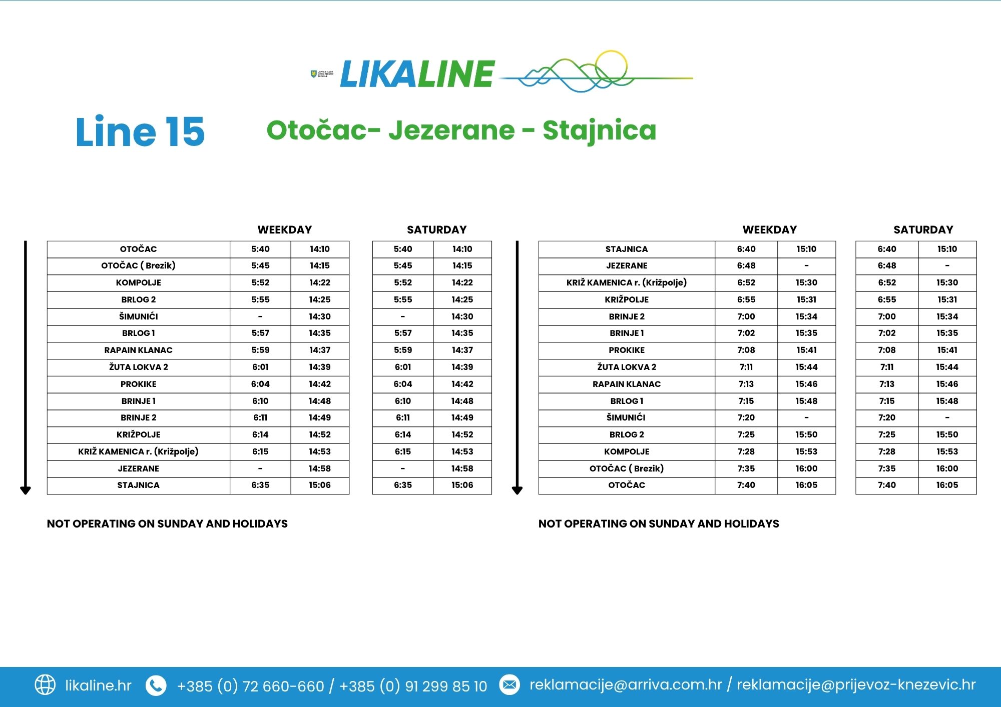 Otočac-Jezerane-Stajnica